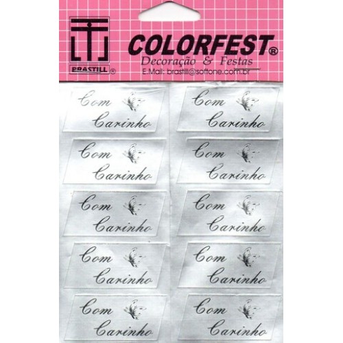 Etiquetas Decorativas Cartela C/10